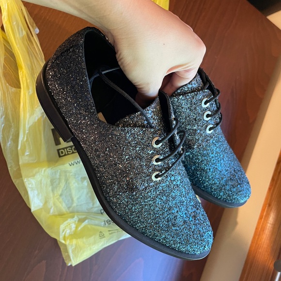 Miista Sparkly Ombré Fade Glitter Oxfords Brogues, NWOT GB3 EU36 US5.5-6 - Picture 8 of 8
